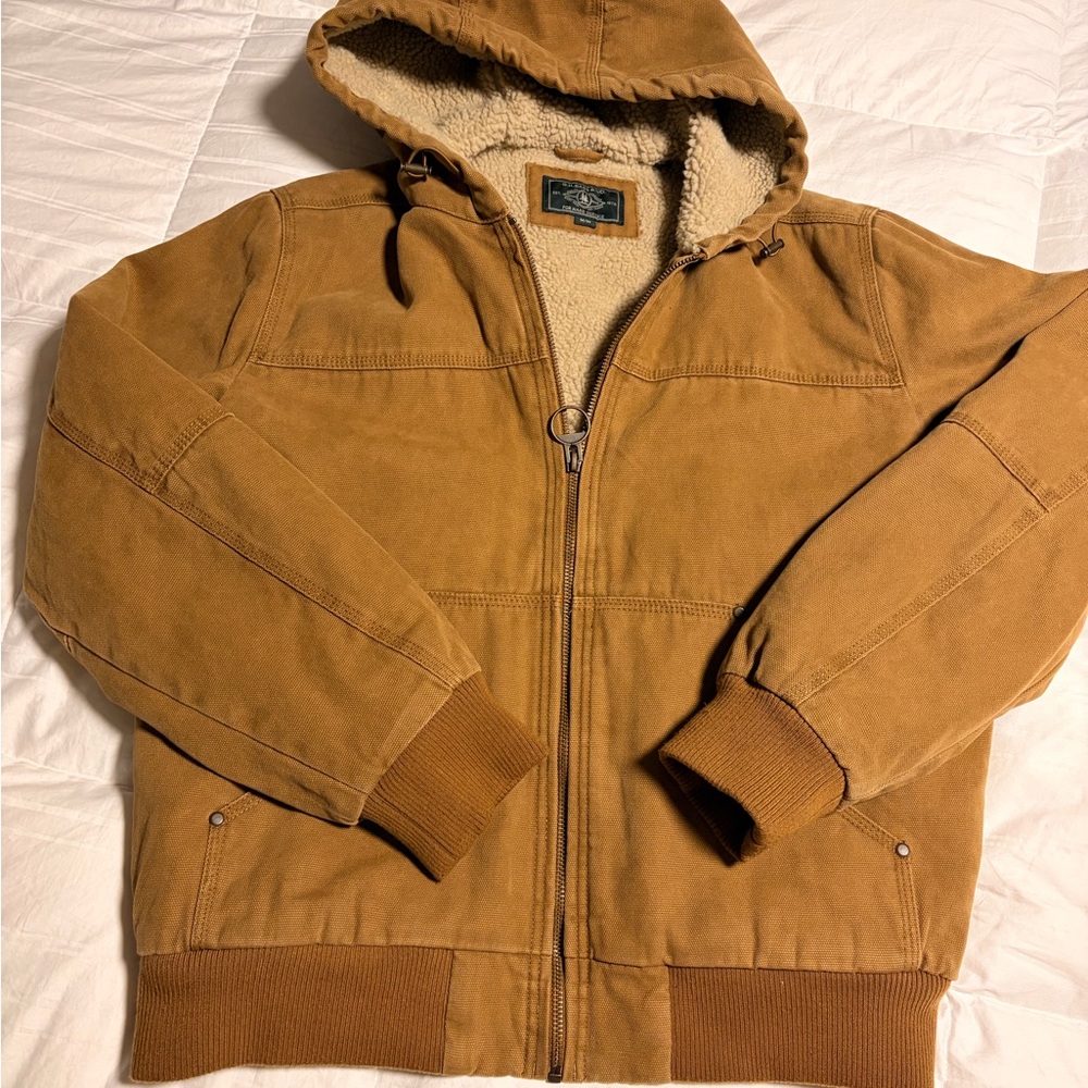 G.H. Bass & Co. Tan Sherpa Lined Work Coat